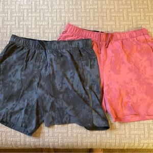Men’s Salmon and Gray Activewear Shorts